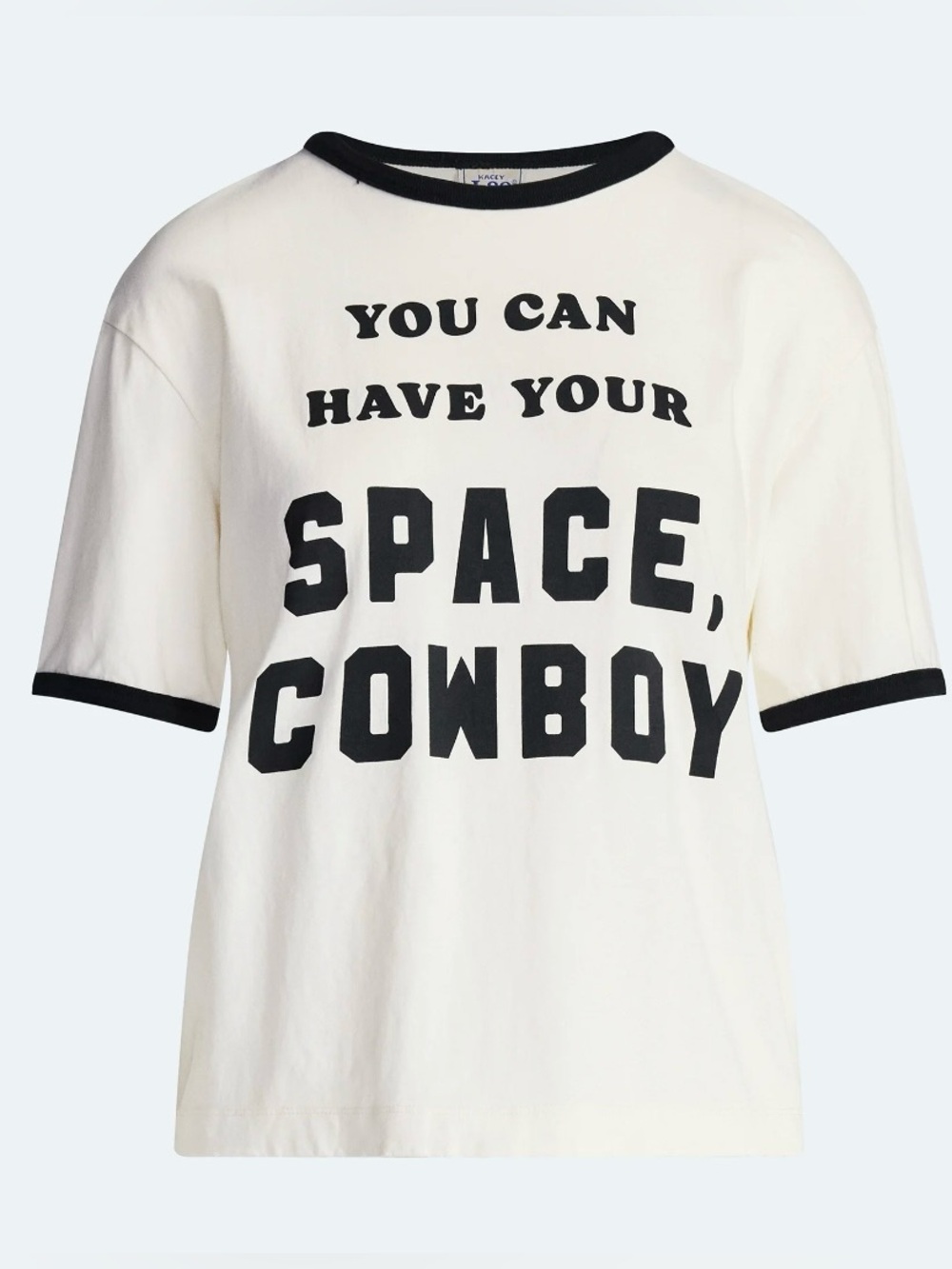 NWT Kacey Lee x Kacey Musgraves Space Cowboy Distressed Ringer Tee XS